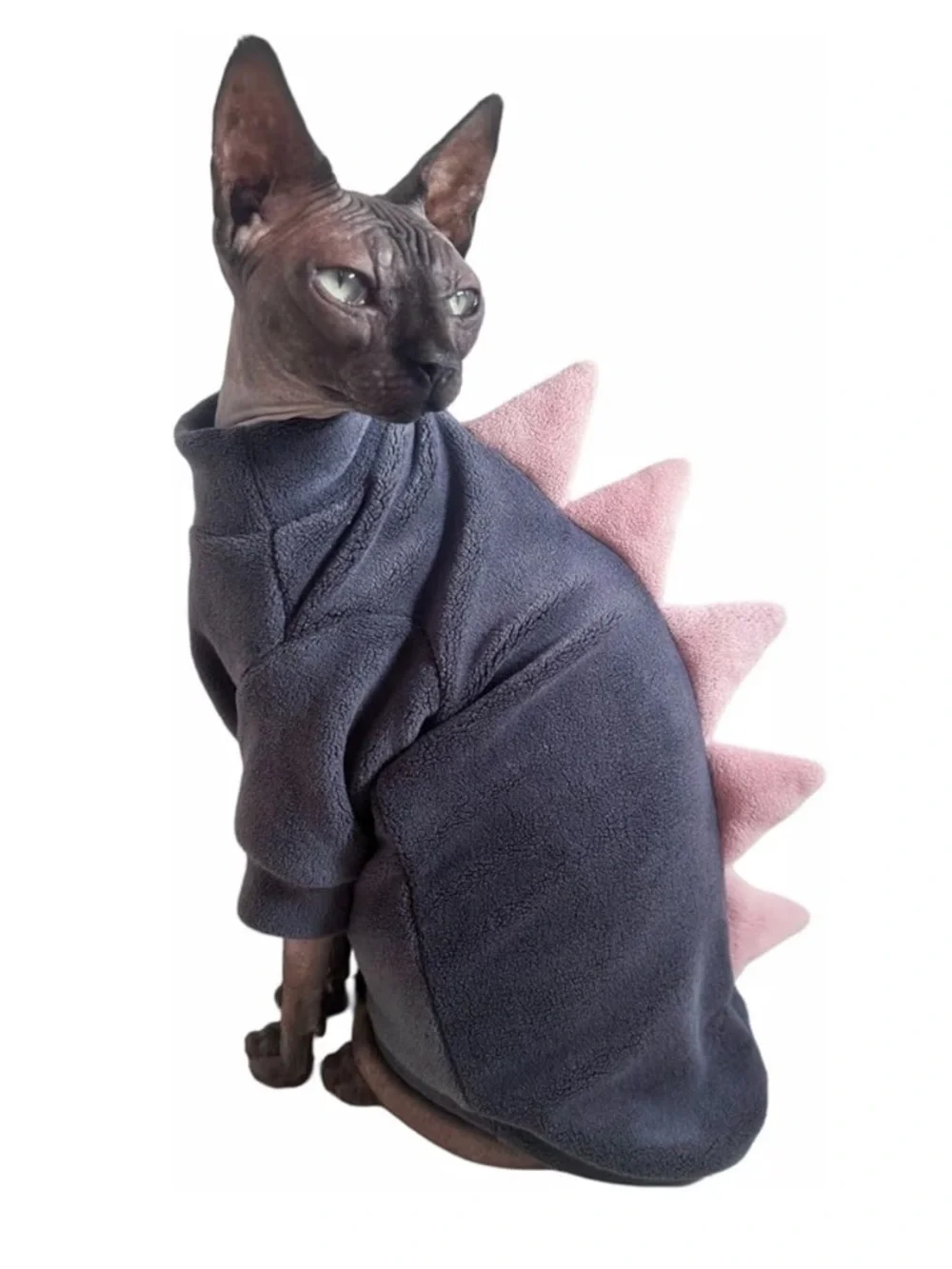 Dinosaur Hairless Cat Fleece Sweater Costume